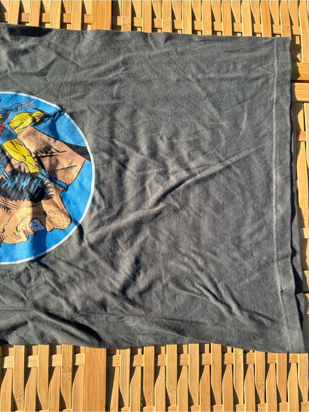 🎃2/$8- Wolverine Graphic Tee with Blue and Yellow Artwork - Picture 6 of 7